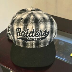 Raiders Football Plaid Cap